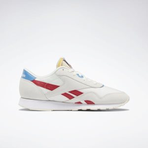 Reebok Classic Nylon Turnschuhe Herren - Tiefes Rot/Blau/Weiß - DE 692-RTH